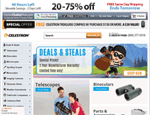 Tablet Screenshot of celestron.factoryoutletstore.com