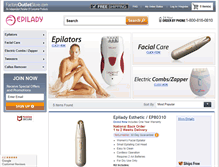 Tablet Screenshot of epilady.factoryoutletstore.com